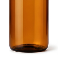 Flacon en plastique PET ambré de 250 ml pour sirop, avec bouchon à vis, emballage pharmaceutique, flacon pour médicaments