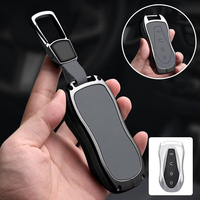 Étui de clé de voiture en cuir et alliage de zinc le plus populaire pour Geely Xingyue Boyue Pro Geometry C