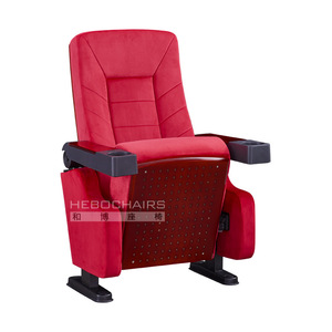 เก้าอี้โรงหนัง Manwa Expo รุ่น HB810 สีแดง พร้อมที่วางแขน สำหรับที่นั่งในโรงภาพยนตร์ - Product Image 4