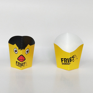 Boîte à frites personnalisée pour <span class=keywords><strong>livraison</strong></span> de repas chauds, biodégradable, résistante à l'huile, réutilisable, pliable, avec impression et logo - Product Image 3