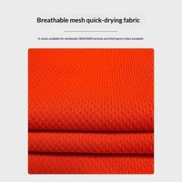 Polo en polyester à bandes réfléchissantes, séchage rapide, respirant, vêtement de travail pour projets de construction routière, col rond personnalisé