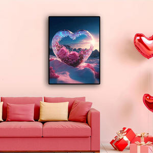 Hot Sale Diamant malerei Liebe kristall isiert im Schnee im Winter Erwachsene Diamant malerei Set Valentinstag Home Decoration - Product Image 3