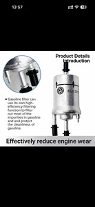 Volkswagen Teramont Yakıt Filtresi, Yakıt Filtresi Elemanı, Motor Yakıt Filtresi için uygundur. Orijinal ve Hakiki Ürün. - Product Image 3