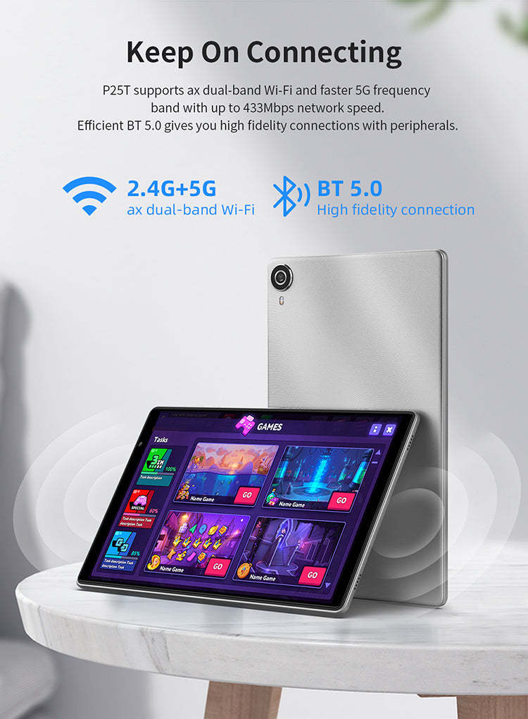 Teclast P25T 10.1'' Tablet PC - Android 12, 4GB RAM, Dual Cameras