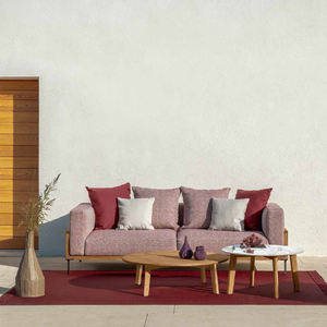 Venta caliente de fábrica al aire libre teca sofá Villa patio asiento de madera Hotel jardín segmento sofá combinación muebles - Product Image 6