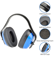 Protection auditive pliable personnalisée avec logo, confortable, anti-bruit, protection auditive pour casque de sécurité