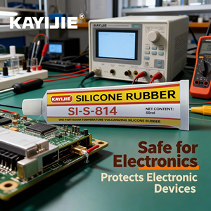 กาวซิลิโคนคุณภาพสูง KAYIJIE RTV-<span class=keywords><strong>1</strong></span>-GNT-YL709 สีขาว สำหรับงานกระจก OEM มีตัวอย่างฟรีสำหรับหลอดบรรจุแบบไส้กรอก - Product Image 6