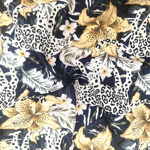 Nhà Máy Nhiệt đới in georgette vải 100% Viscose rayon crepe in kỹ thuật số cho cô gái OEM/T/t khách hàng chấp nhận - Product Image 1