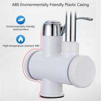 Grifo Calentador de Agua Eléctrico Instantáneo Holmine para Cocina, Enchufe EU/US, Calentador de Agua Instantáneo sin Tanque para Cocina y Baño
