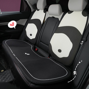 Panda Car Seat Cushion Mesh Fabric Non Slip Four Seasons Decorative Cover Set Of 3 4 - Product Image 4