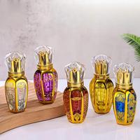 Flacon pulvérisateur en verre doré décoratif arabe de 30 ml, pompe pulvérisatrice, logo personnalisé, conteneur de parfum, boîte cadeau, sac fourre-tout, emballage cosmétique