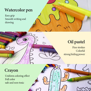 Juego de dibujo de arte Popular de 150 piezas, crayones, pasteles al óleo, lápices de colores, bolígrafo de acuarela, papelería para niños, juego de regalo, lápiz de dibujo - Product Image 4