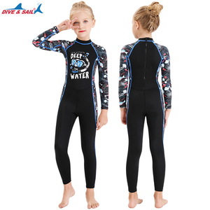 Rash Guard Para Ninos Traje De Bano Para Ninos Bebe Ninos <span class=keywords><strong>Manga</strong></span> Larga Cremallera Trasera Traje De Surf Traje De Buceo Ninas - Product Image 4