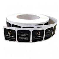 Étiquette personnalisée imperméable et résistante à l'huile pour flacon cosmétique 15ml, autocollant pour dissolvant de cils, logo estampé à chaud