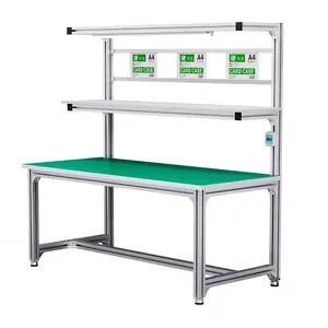 Aluminium 4040 Profiles Factory customs ODM Antistatic Desk Assembly Anti-static Light Duty Aluminum Workbench
