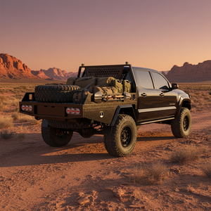 ถาดท้ายรถกระบะอลูมิเนียมแบบ 4x4 สำหรับรถกระบะ Hilux แบบดูอัลแค็บ พร้อมกล่องข้างและแผ่นกันโคลน - Product Image 1