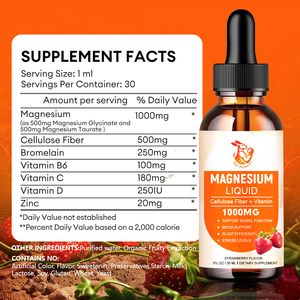 Gotas Líquidas de Magnesio de Marca Privada OEM con Vitamina C y Zinc, Suplemento que Promueve la Calidad del Sueño y Refuerza el Sistema Inmunitario - Product Image 4