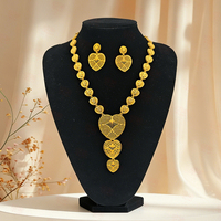 Ensemble de bijoux de luxe plaqué or, pendentif rond à plusieurs niveaux en filigrane, accessoires pour mariage et fêtes