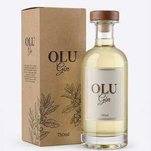 Bouteille en verre clair de qualité supérieure personnalisée de 500 ml, 700 ml, 750 ml, style Oslo Apothek, pour gin, whisky, tequila, <span class=keywords><strong>rhum</strong></span>, avec boîte <span class=keywords><strong>cadeau</strong></span> - Product Image 3