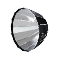 Diffuseur de flash parabolique profond en alliage d'aluminium TRIOPO 90 cm, adapté aux supports de photographie en studio flash.