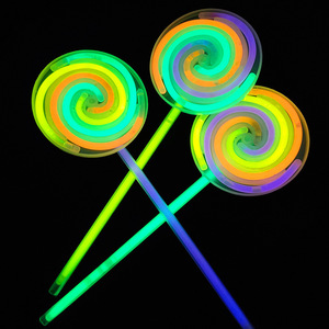 Hot bán ánh sáng lên Lollipop Cây Đũa Thần Lollipop Glow Sticks công chúa cổ tích Cây Đũa phép Spinner cho Đảng - Product Image 5