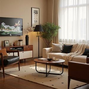 Mueble de TV Minimalista Italiano y Estantería Abierta, Diseño de Madera Personalizable para Apartamentos, Hoteles y Villas - Product Image 2