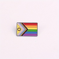Broche en émail dégradé, drapeau de la fierté, cœur arc-en-ciel, symbole de progrès et de victoire, badge de revers, métal imprimé en lettrage en relief, cadeau