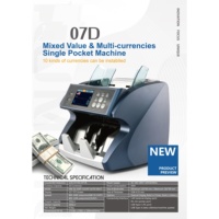 Contador de billetes con detección CIS 07D de grado bancario, Plug and Play a nivel mundial, integración perfecta con sistemas POS para bancos y comercios minoristas