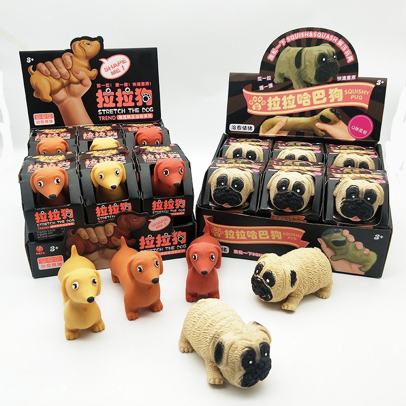 Оптом, сдавливающие игрушки-Мопсы для снятия стресса