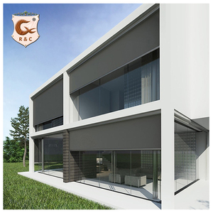 Rèm Cuốn Điện Chắn Sáng Ngoài Trời Chất Lượng Cao Sản Xuất Rèm Cuốn Có Động Cơ Chống Gió Ngoài Trời - Product Image 2