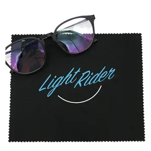 रंगीन लोगो मुद्रण Microfiber क्लीनर कपड़ा नेत्र चश्मा लेंस चश्मा सफाई कपड़ा Eyewear सामान धूप का चश्मा पोंछे