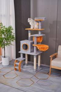 Luxury <strong>Large</strong> <strong>Cat</strong> House for Kitten Sisal-Covered Scratching Posts <strong>Cat</strong> <strong>Tree</strong> Tower <strong>Cat</strong> <strong>Climbing</strong> <strong>Tree</strong> Indoor - Product Image 6