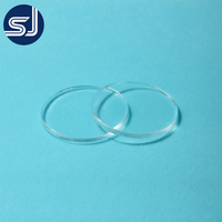 SJ QUARTZ Lentilles optiques en quartz transparent, fenêtres de visualisation carrées pour usage en laboratoire, soudage, découpe, épaisseur de 0,5 mm à 20 mm