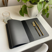 Tapis en similicuir Offre Spéciale vente en gros en stock deux côtés napperons en cuir PVC personnalisé durable étanche Restaurant