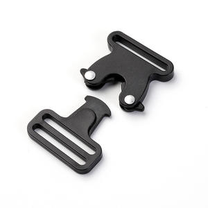 Boucle à dégagement latéral en plastique noir 30 mm pour sacs, accessoire de sangle réglable - Product Image 3
