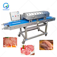 Trancheuse à viande industrielle OCEAN Coupeur de poitrine de poulet frais désossé entièrement automatique horizontal