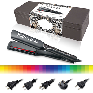 Lisseur <span class=keywords><strong>de</strong></span> <span class=keywords><strong>cheveux</strong></span> portable infrarouge à écran tactile personnalisé avec logo MAC 3 en 1 haute température <span class=keywords><strong>pour</strong></span> femmes - Product Image 3