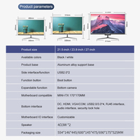 24 inç Core I5 DDR4 Ordinateur taşınabilir masaüstü bilgisayar hepsi bir arada Pc bilgisayar adet