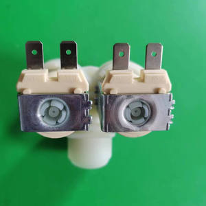 Vanne solénoïde d'entrée d'eau en nylon à commande électrique verticale à deux voies de style européen pour lave-linge - Product Image 4