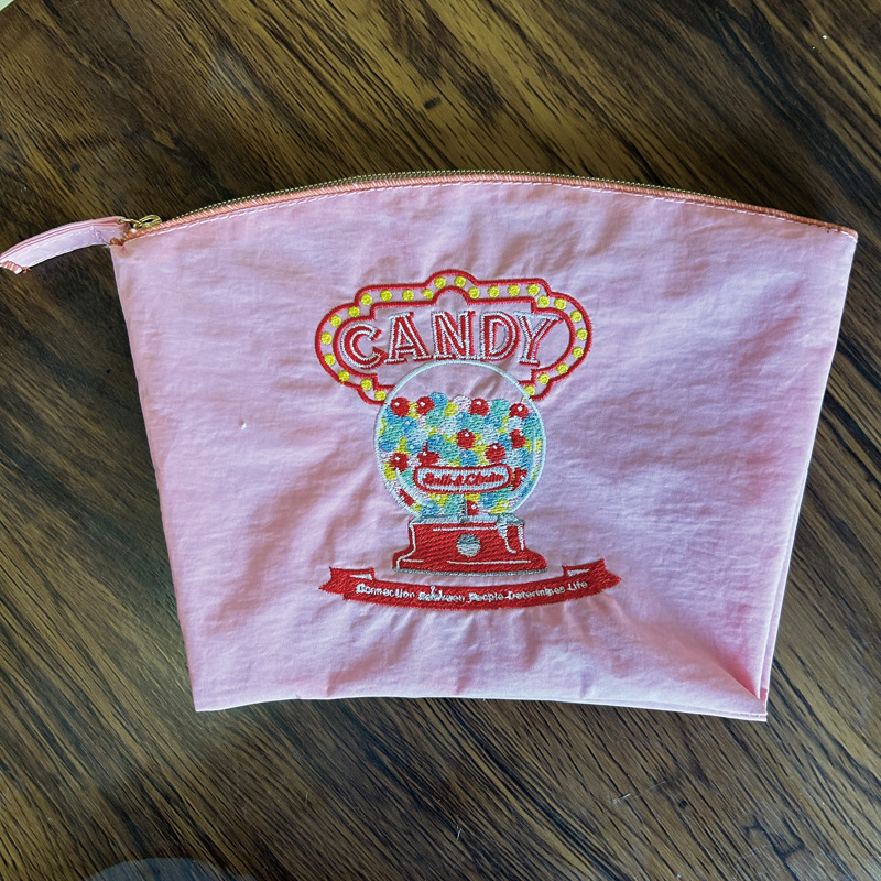 Machine à bonbons rose - Trousse de toilette - Mini modèle - Sac individuel sans bandoulière
