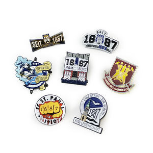 Oneway 제조 기념품 선물 맞춤 의류 저렴한 금속 하드/소프트 에나멜 옷깃 핀 배지 홀더 및 액세서리 - Product Image 3