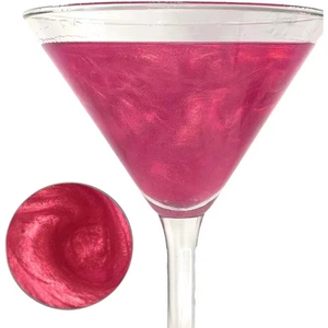 Paillettes de titane comestibles conformes à la FDA, multicolores, taille des particules 10-60 µm, pigment inorganique, marque INTENSE pour boissons et cocktails, 1 kg - Product Image 2