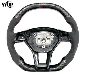 Volant sport de course en fibre de carbone et cuir véritable Dragonfly pour <span class=keywords><strong>Mercedes</strong></span> <span class=keywords><strong>Benz</strong></span> W204 W205 A45 E400, version améliorée - Product Image 4
