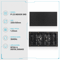 Module LED RVB couleur pleine P1.25 3840Hz, écran LED intérieur à pas fin HDR10+ à contraste élevé pour événements scéniques et expositions