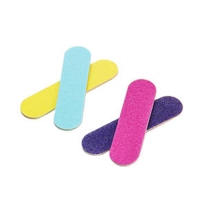 Custom Logo 100/180 Manicure Emery Board Mini Nail File Disposable Small Wood Nail File