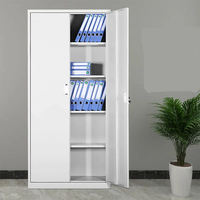Armoire de classement autoportante en acier moderne, écologique, durable, grande capacité, avec porte vitrée et serrure à clé, 4 tiroirs, pour chambre et école