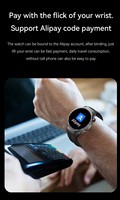 Pro NFC Smartwatch Herzfrequenzmesser Schrittzähler Intelligente Erinnerungsfunktion Wasserdicht Sportliches Wearable