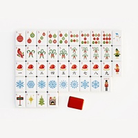Nouveau jeu de Mahjong américain de luxe pliable et portable en acrylique gravé orange, collection 2026, pour table de casino