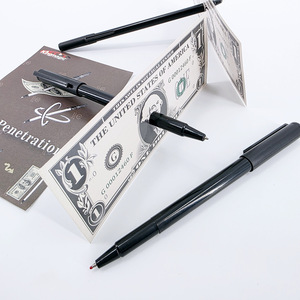 Stylo à double extrémité pour la manipulation de billets de banque, accessoire de magie de close-up Kingmagic, jouet pour enfants pour spectacles de festival. - Product Image 1