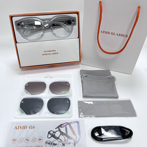 Gafas Inteligentes con IA AIMB-G6, Cámara de 8MP, Video HD 1080P, Transmisión en Tiempo Real, Asistente ChatGPT, Llamadas Bluetooth, Gafas de Sol - Product Image 1